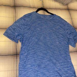 Blue lululemon tech shirt